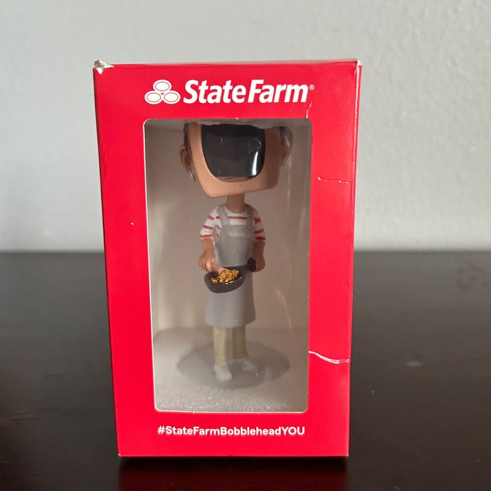 State Farm Bobblehead You Photo Holder Picture Frame Promotional Woman Cook